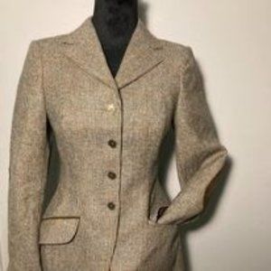 Elegant Pikeur Jacket wool leather Houndstooth brown 6